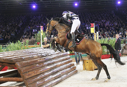 le champion olympique Mathieu Lemoine avec Roscanvel Champeix (Photos Pascale Vacher)