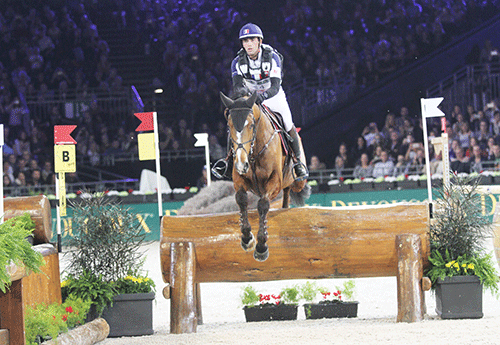 le champion olympique Mathieu Lemoine avec Roscanvel Champeix (Photos Pascale Vacher)