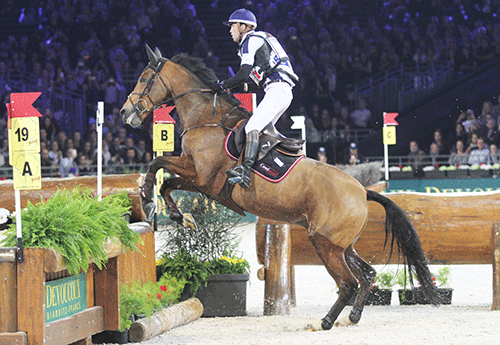 le champion olympique Mathieu Lemoine avec Roscanvel Champeix (Photos Pascale Vacher)